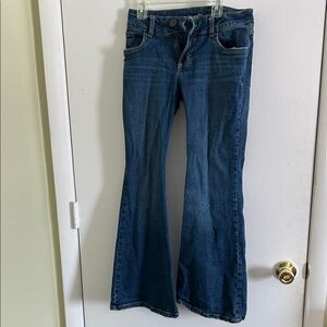 Wrangler Women's Dark Blue Flared Jeans